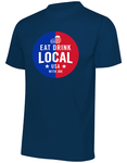 Eat and Drink Local Adult Unisex Full Chest Logo T-Shirt