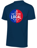 Eat and Drink Local Adult Unisex Full Chest Logo T-Shirt