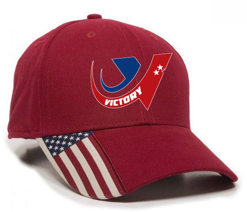 Victory Red American Flag Cap